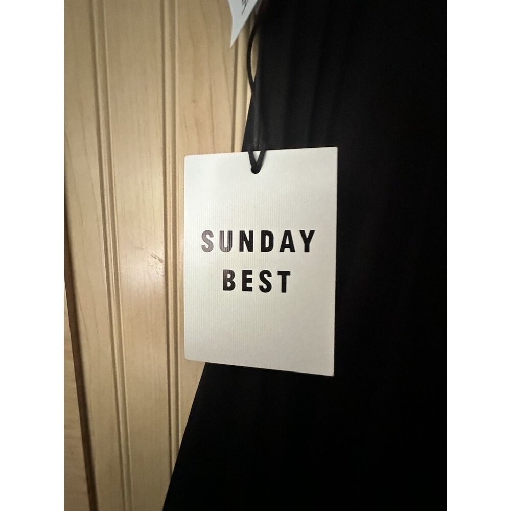 ARITZIA Sunday Best ☆ Olive Micro Pleated Skirt Black Size 00 NWOT Preppy Tennis - Picture 4 of 8